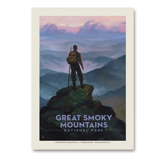 Great Smoky Mountain Hiker Vert Sticker
