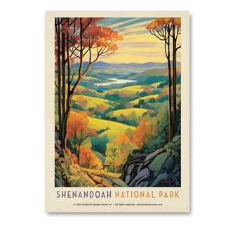 Shenandoah NP Rolling Hills Vertical Sticker