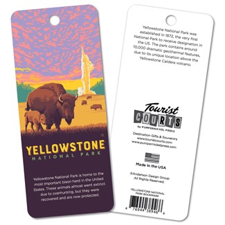 Yellowstone NP Old Faithful Bison Bookmark