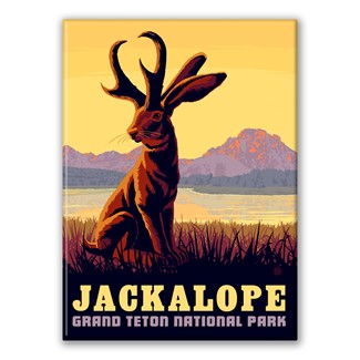 Grand Teton NP Jackalope Magnet