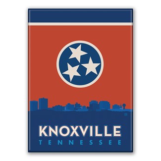 State Flag Knox Skyline Magnet