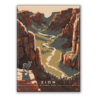Zion NP Majestic Valley View Magnet