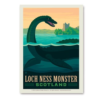 Mythical Creatures Loch Ness Monster Vert Sticker