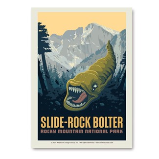 Rocky Mountain NP Slide Rock Bolter Vert Sticker