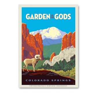 Garden of the Gods CO Bighorn Sheep Vert Sticker