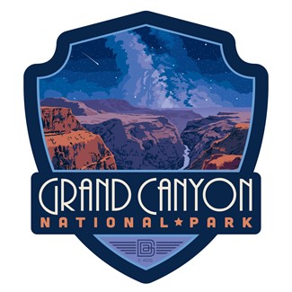 Grand Canyon NP Star Gazing Emblem Sticker