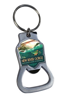 New River Gorge NP& Preserve Fish Emblem BO Key Ring