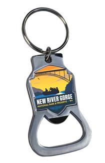 New River Gorge NP& Preserve Sunset Emblem BO Key Ring