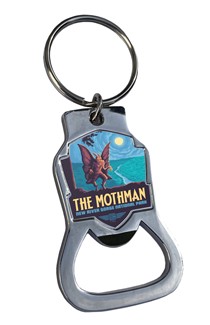New River Gorge Mothman Emblem BO Key Ring