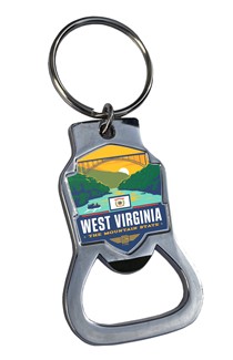 West Virginia State Pride Emblem BO Key Ring