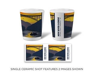 New River Gorge NP & Preserve Sunset Ceramic Shot