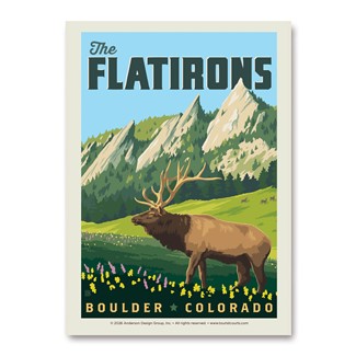 The Flatirons CO Vertical Sticker