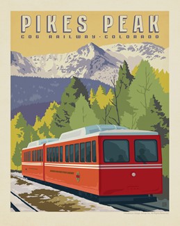 Pikes Peak CO Cog Railway 8" X 10" Print