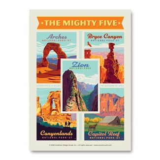 Mighty Five UT Vertical Sticker