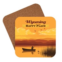 Wyoming is My Happy Place Coaster