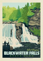 Blackwater Falls SP WV Postcard