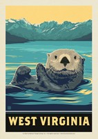 West Virginia Otter Postcard