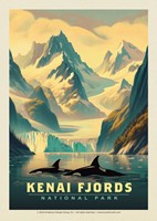 Kenai Fjords National Park Orca Postcard