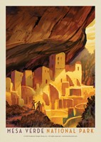 Mesa Verde National Park Golden Moment Postcard