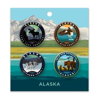 Alaska Interior Button PK of 4