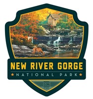 New River Gorge NP & Preserve Fall Colors Emblem Sticker