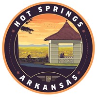Hot Springs NP Outlook Circle Sticker