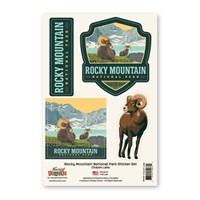 Rocky Mountain NP Chasm Lake Sticker Set