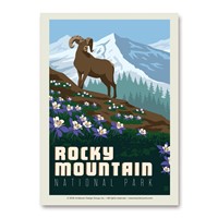 Rocky Mountain NP Flowers Vertical Sticker