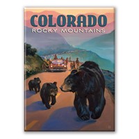Rocky Mountains CO Bear Jam Magnet