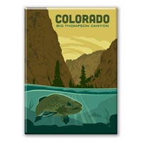 Colorado Big Thompson Canyon Fish Magnet
