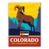 Colorado Big Thompson Canyon State Pride Magnet