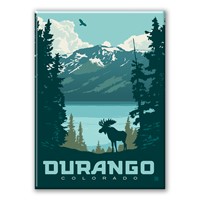 Durango CO Mt. View Moose Magnet