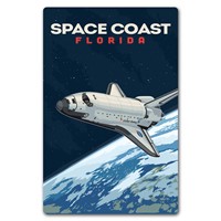 NASA 1981-  "Space Coast FL" Magnetic Postcard
