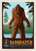 North Cascades NP Sasquatch Legends Postcard
