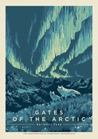Gates of the Arctic NP Northern Lights Postcard