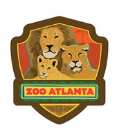 Atlanta Zoo Lion Emblem Sticker