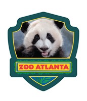Atlanta Zoo Panda Teeth Emblem Sticker