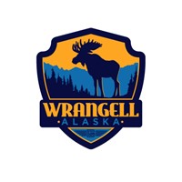 AK Wrangell Moose Emblem Sticker