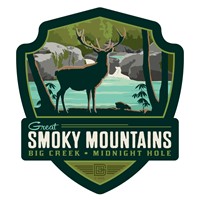 GSMNP Deep Creek Emblem Sticker