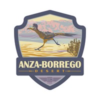 Anza Borrego Desert Sunset Emblem Sticker