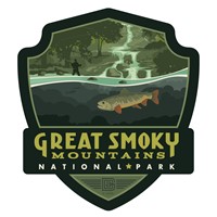 GSMNP Speckled Trout Emblem Sticker
