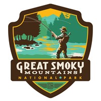 GSMNP Fly Fishing Emblem Sticker