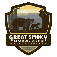 GSMNP Mama Bear & Cubs Emblem Sticker