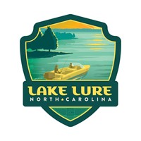 Lake Lure, NC Native Flower Emblem Sticker