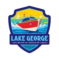 Lake George Boating Emblem Sticker