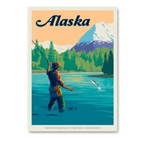 Alaska Flyfishing Vert Sticker