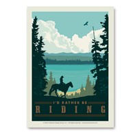 I'd Rather Be Riding Vert Sticker