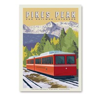 Pikes Peak CO Cog Railway Vert Sticker