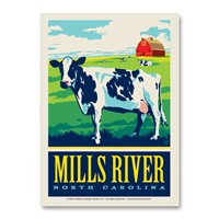 Mills River , NC Cow Pasture Vert Sticker