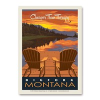 Bigfork MT Cheaper than Therapy Vert Sticker